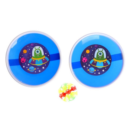 Игра-липучка Монстрик, 2 тарелки, шарик, МИКС - Funny toys фото 5