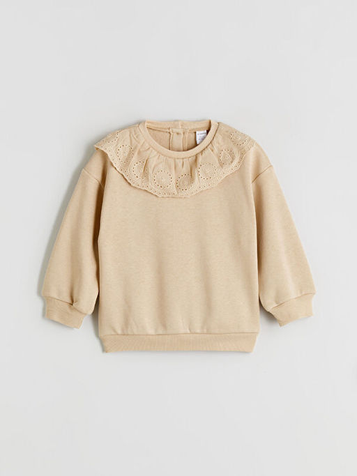 Bisiklet Yaka K?z ?ocuk Sweatshirt ve Tayt