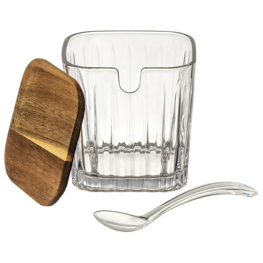 НАБОР БАНОК NATURE ДЛЯ МЕДА/САХАРА С ПАЛОЧКОЙ/ЛОЖКОЙ 300 МЛ/2 ШТ - Lefard фото 6