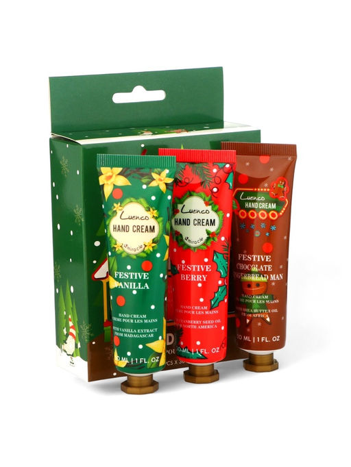 Набор новогодних кремов для рук по 30 мл, 3 шт.