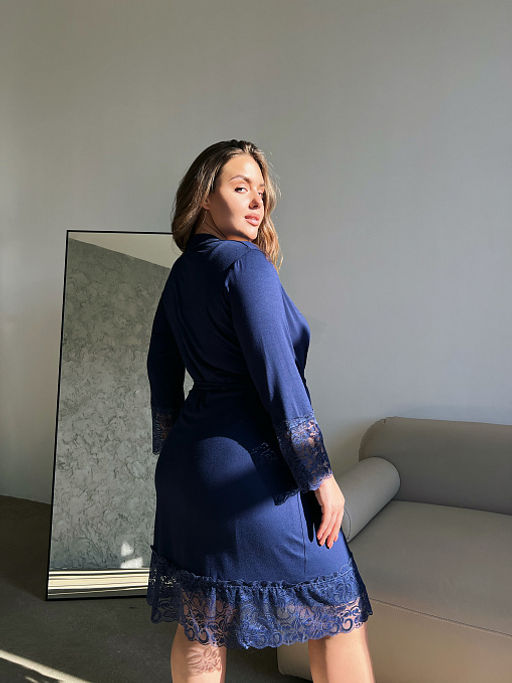 Комплект Нежность_4010/темно-синий - Ihomelux фото 10