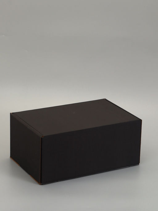 Коробка самосборная "Почтовая", черная, 40 х 27 х 18 см,