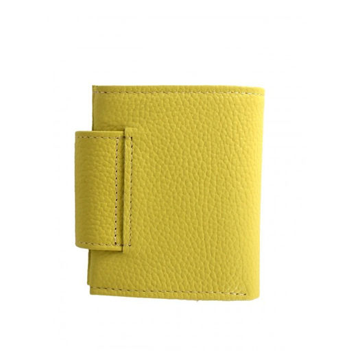 Портмоне женское Croco-ПР-906 натуральная кожа 1 отд, 4 карм, желтый флотер (102) 264816  фото 2