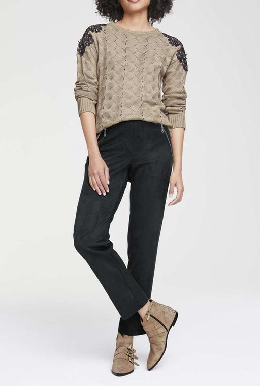 Пуловер, песочно-черный - Heine фото 3