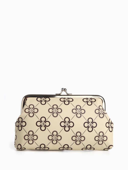 Косметичка на фермуаре, цвет бежевый