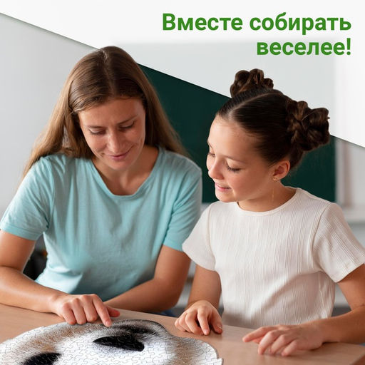 Цена за 2 шт. Пазл фигурный «Большая панда», 236 деталей