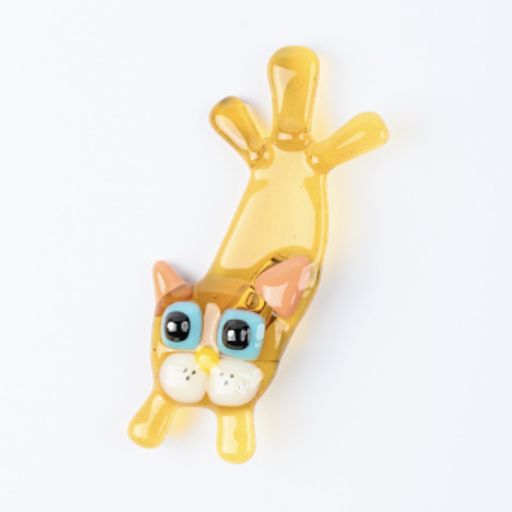 Брошь Довольный кот - Стрекоза фото 2