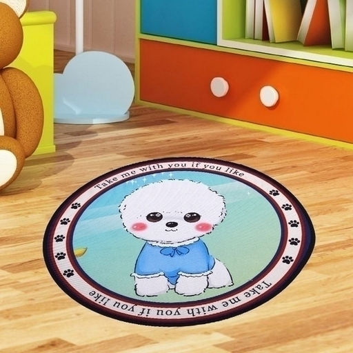 Коврик - лежанка для животных "ЛАПУСИКИ", мистер Айки, цвет как на фото d-60см (лейбл)