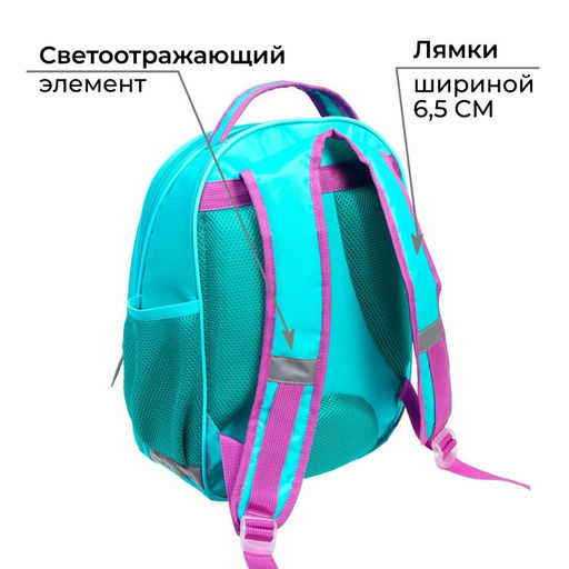 Рюкзак школьный, 37 х 27 х 16 см, эргономичная спинка, Calligrata Б "Совёнок"