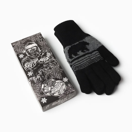 Перчатки мужские новогодние KAFTAN «Крутой мужик», размер 22