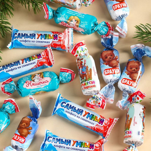 Сладкий детский новогодний подарок Дед Мороз: конфеты, 250 г