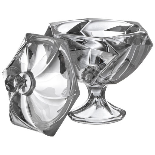 БЛЮДО С КРЫШКОЙ НА НОЖКЕ BOHEMA GREY ДИАМЕТР=17 СМ ВЫСОТА=21,5 СМ - Lefard фото 3