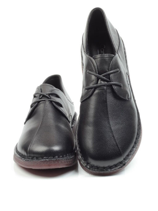 03-5905 BLACK Полуботинки женские (натуральная кожа)