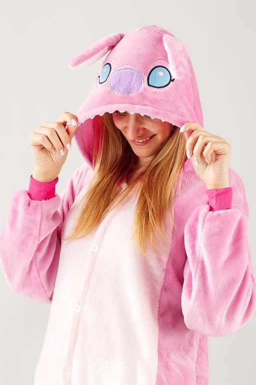 Пижама кигуруми Стич розовый