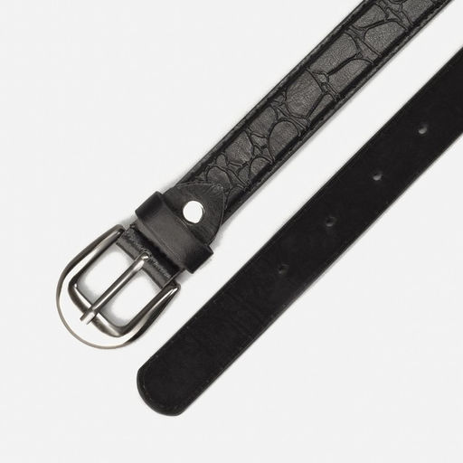 Цена за 2 шт. Ремень детский, ширина 2.2 см, с винтом, пряжка металл, чёрный