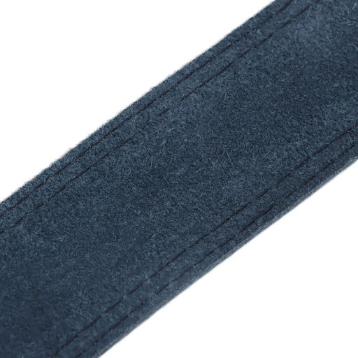 Ошейник кожаный двухслойный на замше, 3,5 см, ОШ 41-51 см, черный - Пижон фото 6