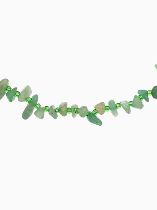 Ожерелье из камня, 45 см, зелёное