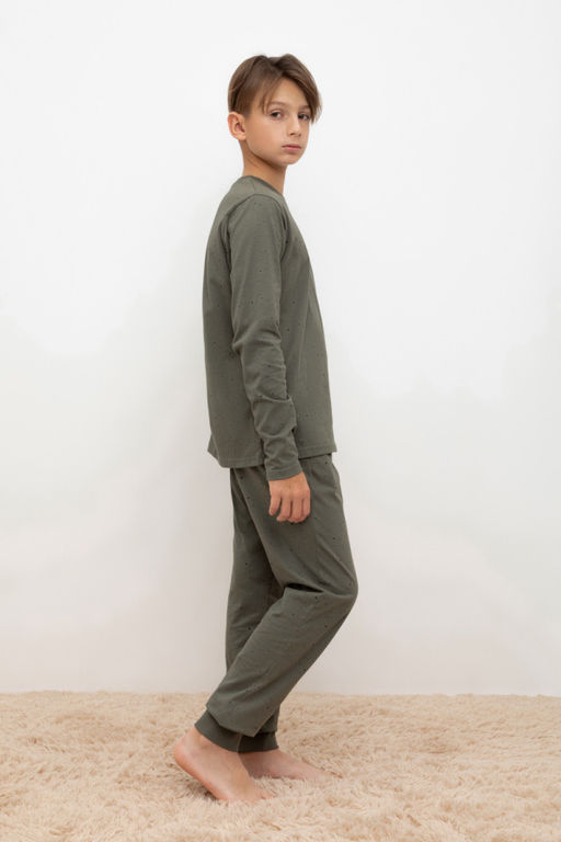 КБ 2825/оливковый серый,крапинка, пижама