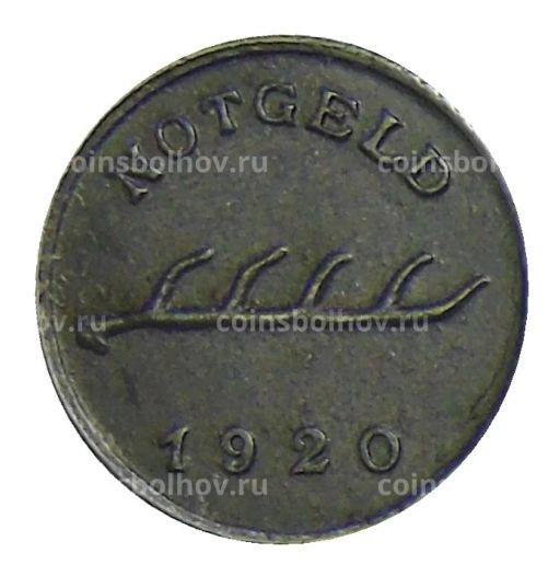 2 пфеннига 1920 года Германия  Нотгельд Бад-Мергенхайм