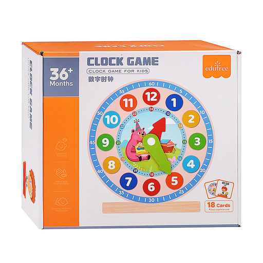 Игра D2419 "Часы игрушечные"