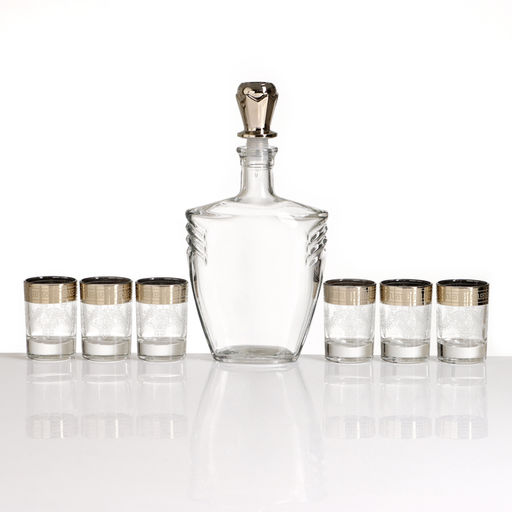 Мини-бар «Фрегат. Барокко», 8 предметов: барная стойка, графин, стопки 6 шт, 500/50 мл