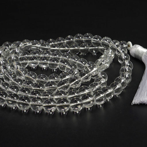 Четки из камня 108 бусин Горный хрусталь Камень для медитации и развития сверспособностей 10см - Сандаловый дом фото 3