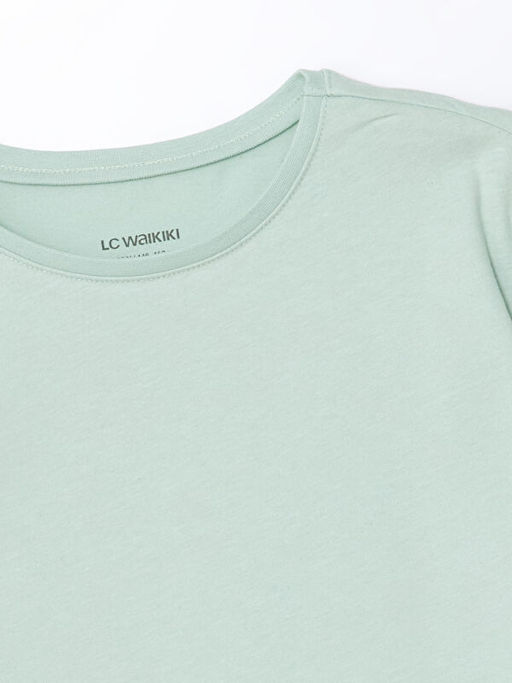 Bisiklet Yaka K?z ?ocuk Ti??rt - Waikiki фото 3