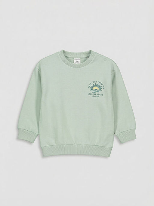 Bisiklet Yaka Erkek Bebek Sweatshirt ve E?ofman Alt?