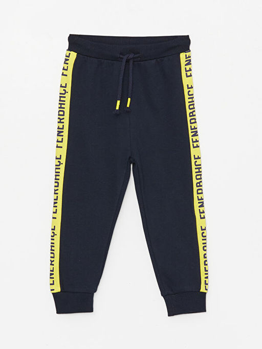 Beli Lastikli Bask?l? Erkek Bebek Jogger E?ofman Alt