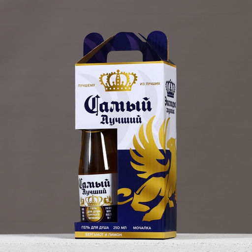 Подарочный набор Экстра мужик: гель для душа 250 мл и мочалка для тела, Чистое счастье  фото 7