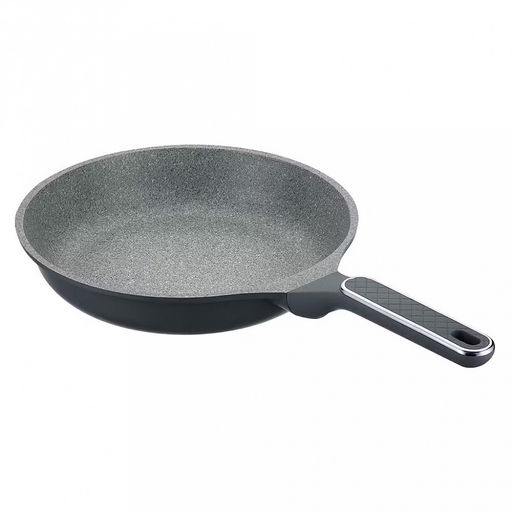 Сковорода с антипригарным покрытием Denim д28см, s4мм, индукционное дно д20,5см, s1,5мм, литой алюминий, 2-х слойное антипригарное покрытие WISTONE с эффектом гранитной крошки, бакелитовая ручка с покрытием soft-touch, Regent (Китай) Подходит д - Домашняя мода фото 3