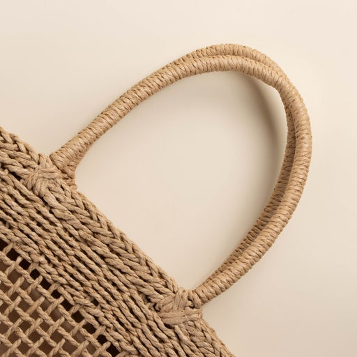 Сумка женская SL Home, ручное плетение, хлопок, длина ручек 18.5 см, 40×27 см