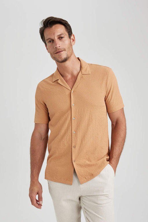 Рубашка с короткими рукавами Modern Fit - Defacto фото 3