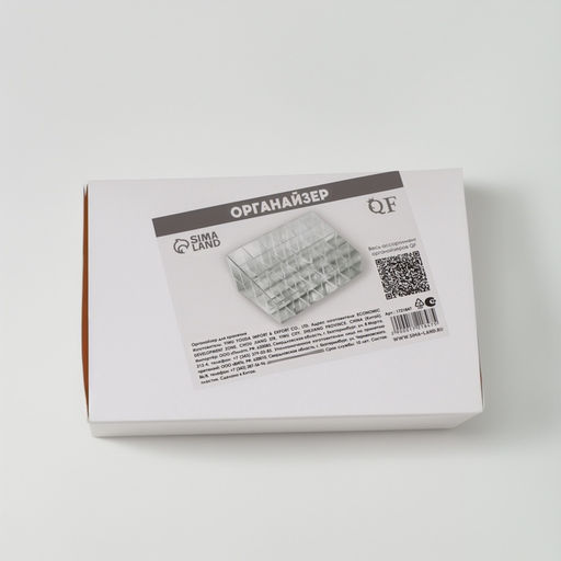 Органайзер для хранения косметики, 24 секции, 14.5×9.5×7.5 см, прозрачный