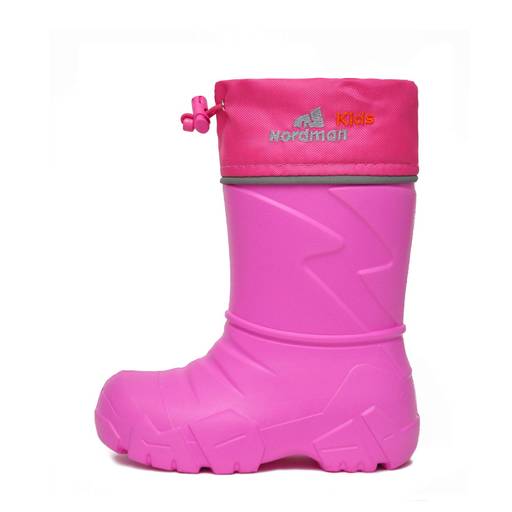 Сапоги детские Nordman Kids со съемным флисовым утеплителем лайм  фото 59