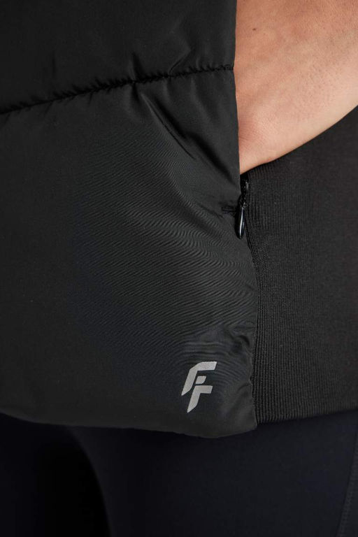 Водоотталкивающий надувной жилет с капюшоном DeFactoFit для спортсменов узкого кроя  фото 6