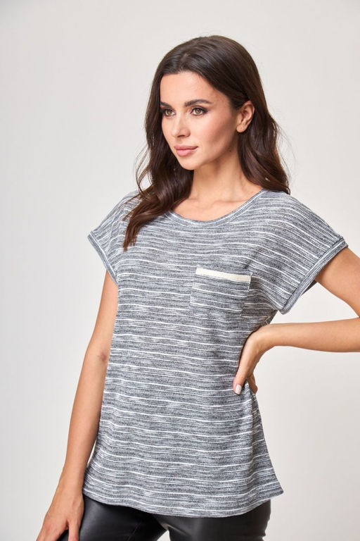 Джемпер ANELLI 685 серебристый миндаль  фото 4