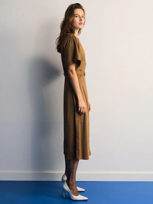 Платье миди с поясом / Zarina