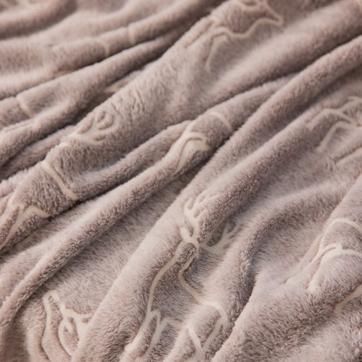 Плед светящийся в темноте «Этель. Олени», 200×220 см, корал-флис 220 г/м²