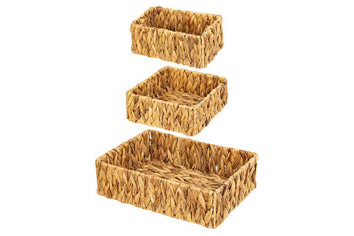Набор 3 плетеных корзин 36*26*10 см - Elan gallery фото 4