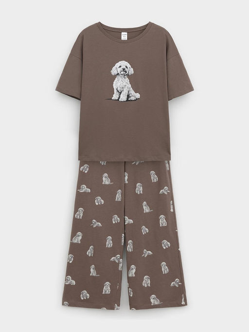 Пижама Crockid МП 1657 капучино хлопок  фото 5