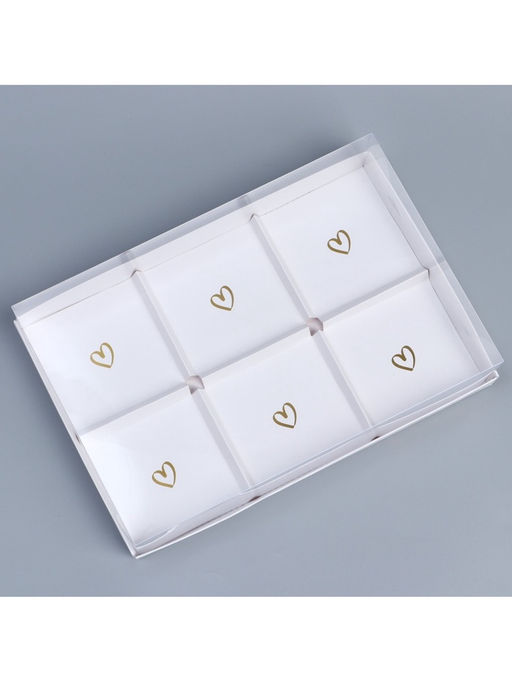 Цена за 5 шт. Коробка кондитерская для муссовых пирожных «Present», 27×17.8×6.5 см