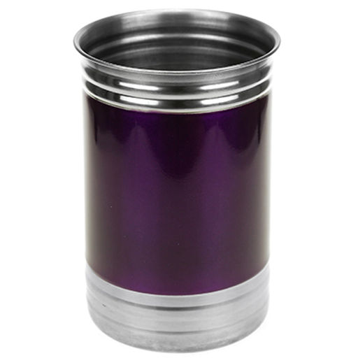 Банка для сыпучих продуктов из нержавеющей стали 1л, д10см, h15см, крышка пластмассовая с пароотводом, цветной корпус, фиолетовый, в коробке (Китай) - Домашняя мода фото 2