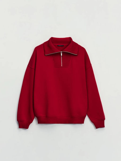 Толстовка relax fit на молнии / Zarina  фото 8