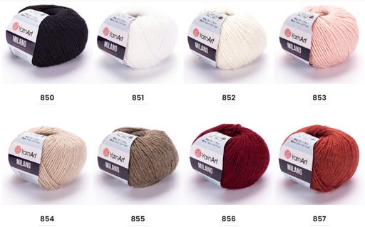 Цена за 10 мотков пряжи MILANO