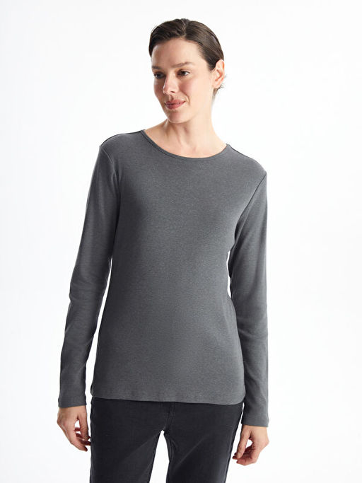 Bisiklet Yaka D?z Uzun Kollu Kad?n Body - Waikiki фото 3