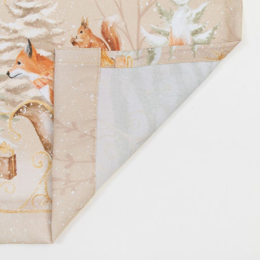 Комплект штор для кухни с подхватами Christmas forest 145?180 см-2 шт., габардин