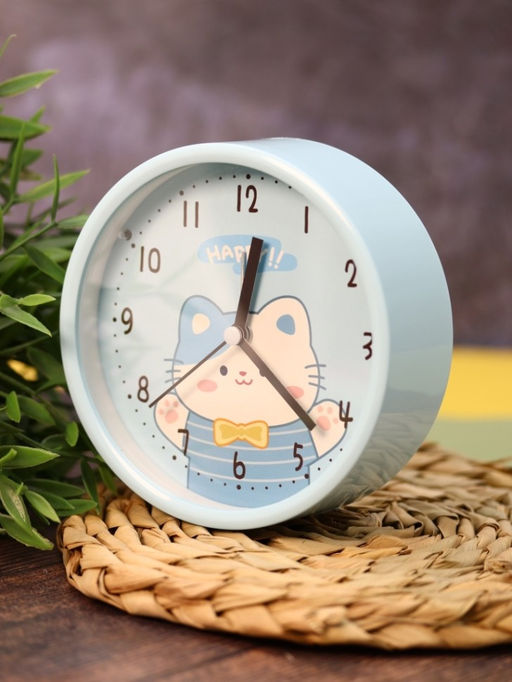 Часы-будильник Playful cat, blue