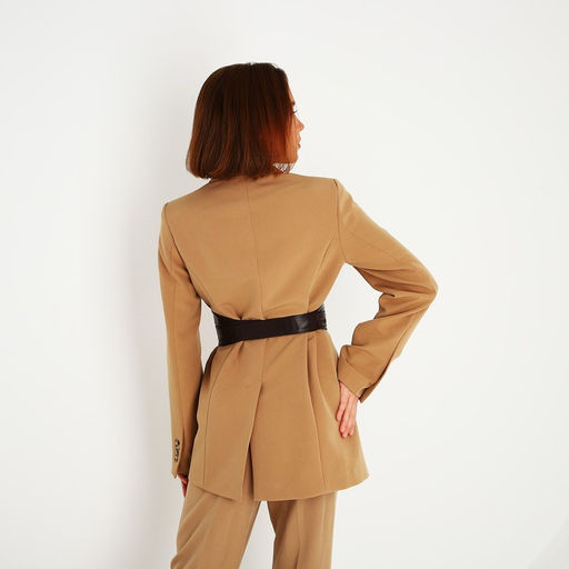 Пояс-кушак, ширина 8.5 см, цвет коричневый - Simaland фото 3