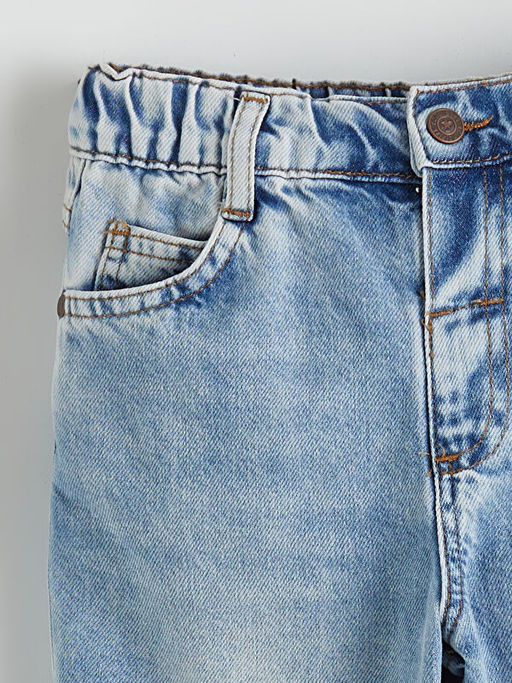 Beli Lastikli Erkek ?ocuk Jean Pantolon